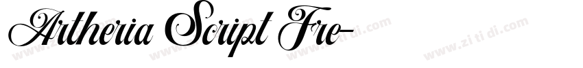 Artheria Script Fre字体转换